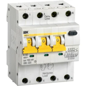 IEK Автоматический выключатель дифференциального тока АВДТ34 C32 100мА - MAD22-6-032-C-100 IEK Автоматический выключатель дифференциального тока АВДТ34 C32 100мА - MAD22-6-032-C-100
