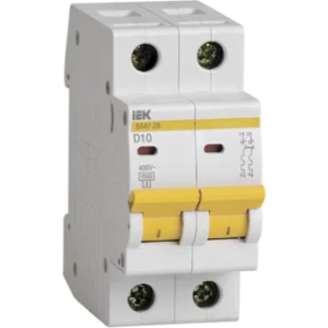 IEK Автоматический выключатель ВА47-29 2Р 10А 4,5кА D - MVA20-2-010-D IEK Автоматический выключатель ВА47-29 2Р 10А 4,5кА D - MVA20-2-010-D